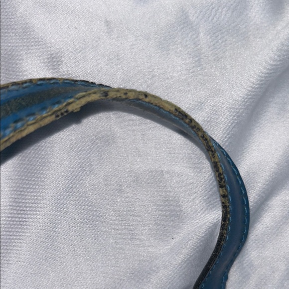 VINTAGE Louis Vuitton St. Jacques Blue Epi Leather Tote Handbag - Picture 4 of 13